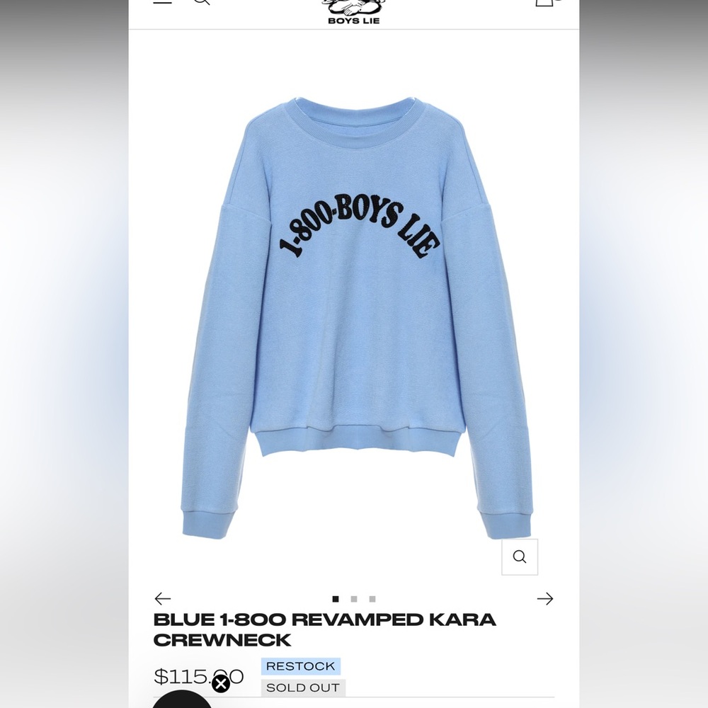 Boys Lie 1-800 Blue Set